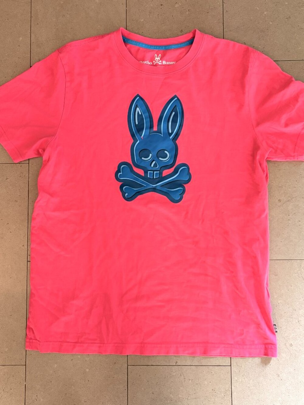 Psycho Bunny Pink Men's Graphic 100% cotton T-shirt- Large New no tag